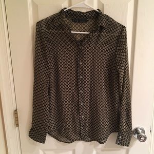 FINAL DROP Zara Basics Button Down Blouse, Size XS